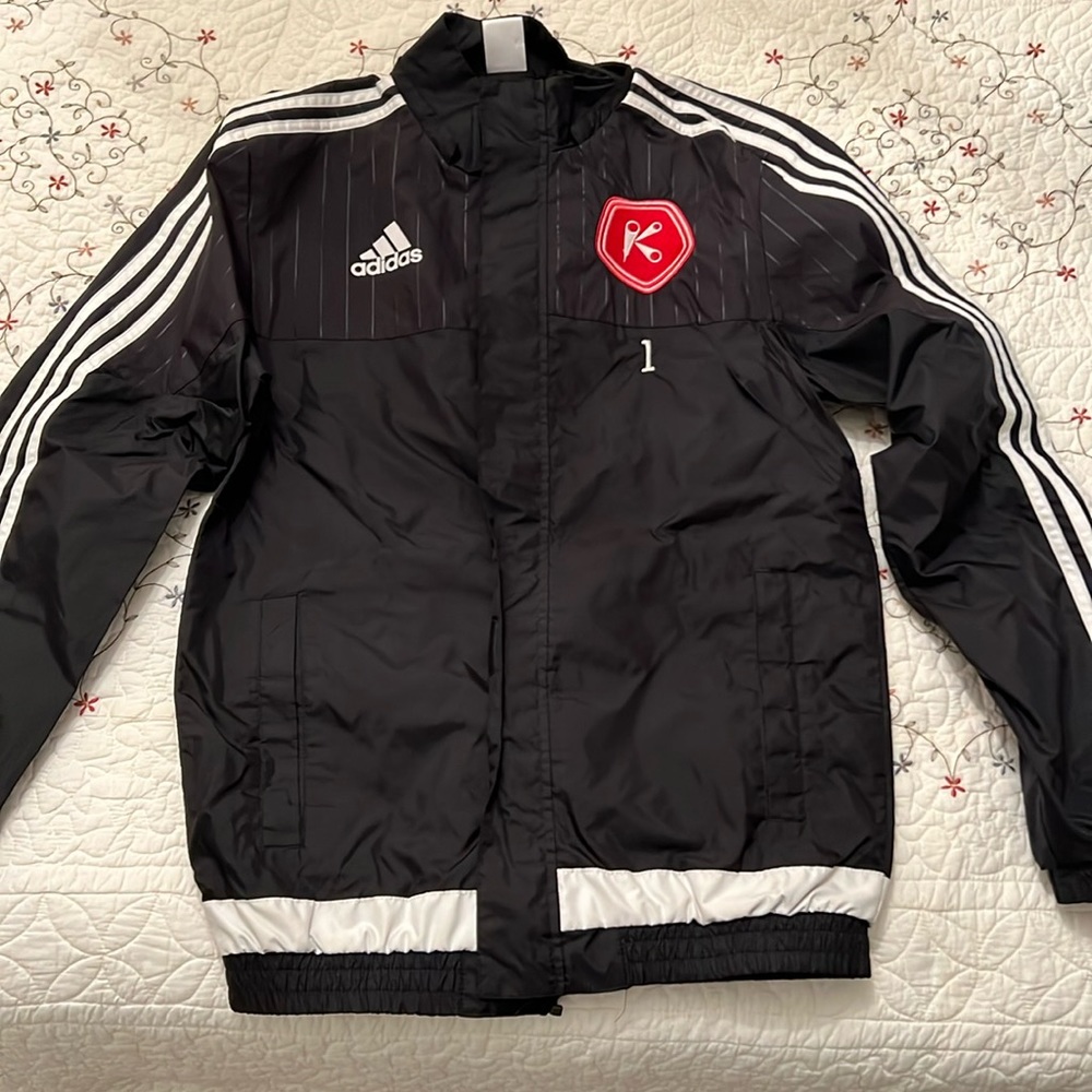 Mens Adidas soccer jacket, size S